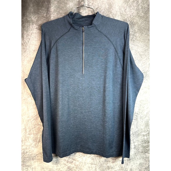 Lululemon Other - Lululemon Metal Vent Tech 1/2 Zip 2.0 Pullover Mens XL Blue Long Sleeve